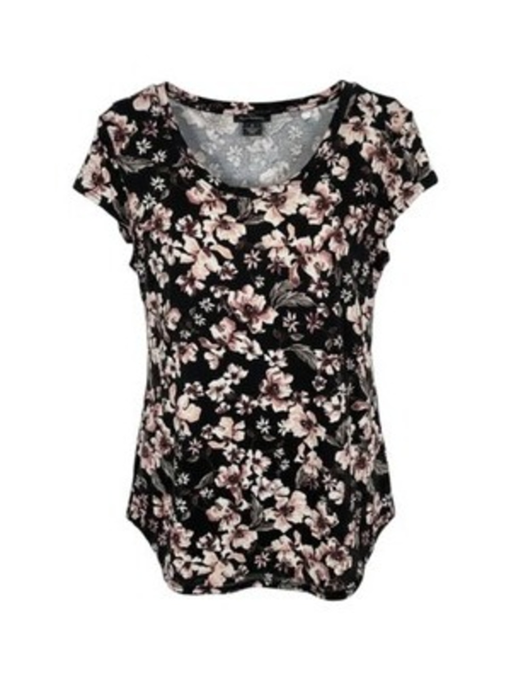 Nue Options Black Pink Women's Floral Top Women’s M Black/Pink